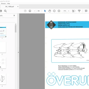 Overum Fully mounted Reversible 2,3,4 & 5-Furrow Ploughs Parts Manual PDF