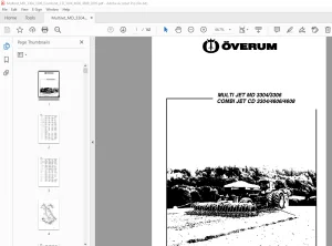 Overum Multi JET MD 3304/3306 COMBI JET CD 3304/4606/4608 Seed Drill Parts Manual PDF