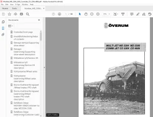 Overum Multi JET MD 3304 MD 3306 Combi JET CD 3304 CD 4606 Parts Manual PDF