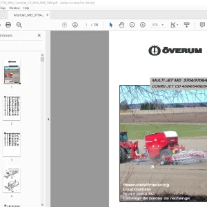 Overum Multi JET MD 3704/3706/4608 Combi JET CD 4504/5406/ 5408 Parts Manual PDF