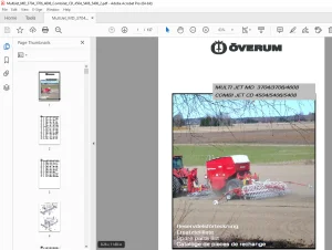 Overum Multi JET MD 3704/3706/4608 Combi JET CD 4504/5406/5408 Parts Manual PDF