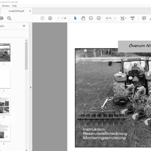 Overum Nivell Plough Monteringsanvisning PDF
