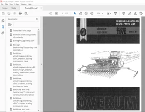 Overum Seed Drill TIVE 2004 JET Parts Manual PDF