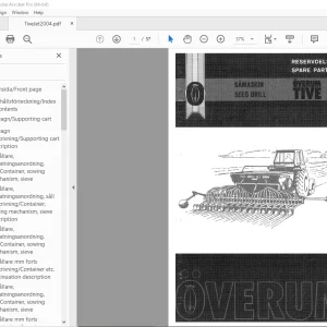 Overum Seed Drill TIVE 2004 JET Parts Manual PDF
