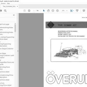 Overum Seed Drill TIVE COMBI JET 3303 3304 Parts Manual PDF