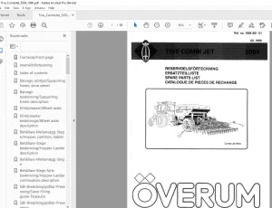 Overum Seed Drill TIVE COMBI JET 5004 Parts Manual - PDF DOWNLOAD
