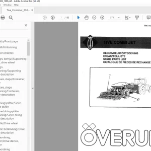 Overum TIVE COMBI JET 3303 3304 Parts Manual - PDF DOWNLOAD