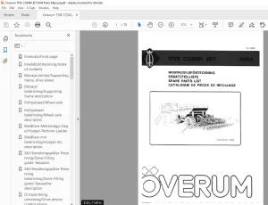 Overum TIVE COMBI JET 5004 Parts Manual - PDF DOWNLOAD