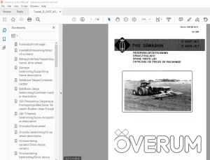 Overum TIVE SAMASKIN D 3307 JET D 4008 JET Parts Manual - PDF DOWNLOAD