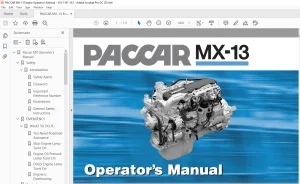 PACCAR MX-13 Operator’s Manual Y53-1181-1A1 - PDF DOWNLOAD