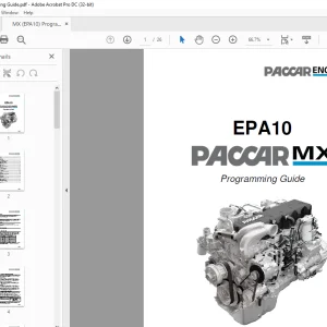 PACCAR MX EPA10 Programming Guide Manual - PDF DOWNLOAD