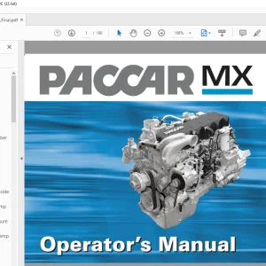 PACCAR MX Operator’s Manual - PDF DOWNLOAD
