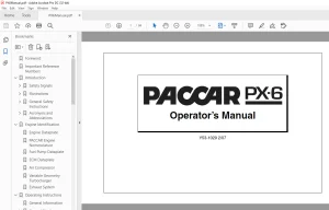 PACCAR PX-6 Operator’s Manual Y53-1029 2/07  - PDF DOWNLOAD