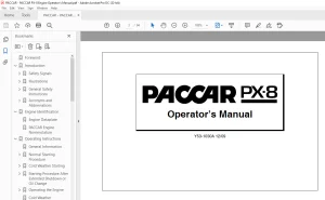 PACCAR PX-8 Engine Operator's Manual- PDF DOWNLOAD