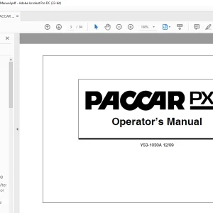 PACCAR PX-8 Engine Operator's Manual- PDF DOWNLOAD