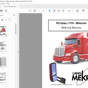 PETERBILT 579 MIRRORS SERVICE MANUAL - PDF DOWNLOAD
