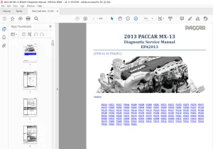 Paccar 2013 PACCAR MX 13 Diagnostic Service Manual EPA2013- PDF DOWNLOAD