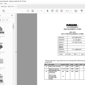 Paccar MX-13 PROGRAMMING GUIDE MANUAL - PDF DOWNLOAD