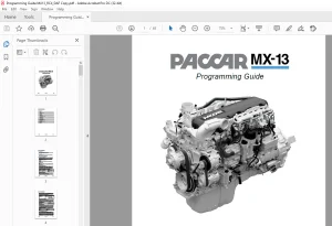 Paccar MX-13 Programming Guide Manual - PDF DOWNLOAD