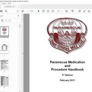 Pararescue Medication & Procedure Handbook Manual PDF