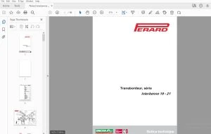 Perard Interbenne 19 - 21 Transbordeur liste des pièces détachées - PDF DOWNLOAD