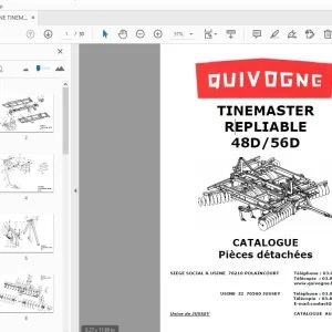 QUIVOGNE TINEMASTER REPLIABLE 48D/56D CATALOGUE Pièces détachées - PDF