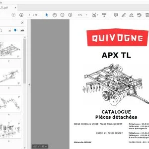 Quivogne APX TL CATALOGUE Pièces détachées - PDF DOWNLOAD