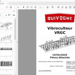 Quivogne VRGC Vibroculteur CATALOGUE Pièces détachée - PDF