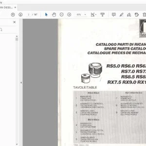 RUGGERINI DIESEL ENGINES OUT OF RANGE PARTS MANUAL - PDF DOWNLOAD