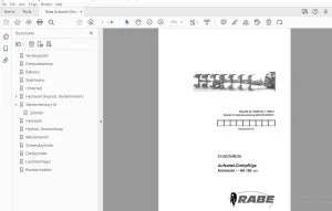 Rabe Aufsattel-Drehpflüge Kormoran - HA 160 Br.1 Ersatzteilliste - PDF