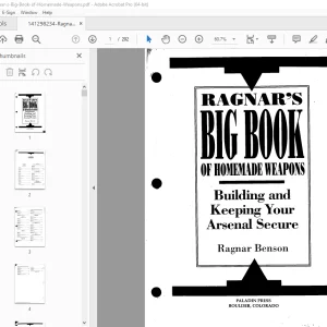 Ragnar's Big Book Homemade Weapons Handbook Manual PDF