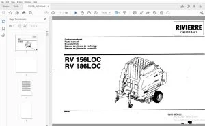 Rivierre Greenland RV 156LOC RV 186LOC Parts Manual - PDF DOWNLOAD