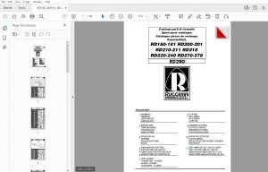 Ruggerini RD180 RD181 RD200 RD201 RD210 RD211 RD218 RD220 RD240 RD270 RD278 RD280 Parts Manual - PDF