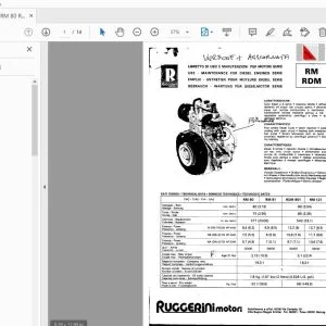 Ruggerini RM 80 RM 81 RDM 901 RM 121 Diesel Engine Use & Maintenance Manual - PDF DOWNLOAD