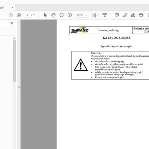 SAMASZ Z154 KATALOG CZĘŚCI - PDF DOWNLOAD