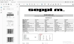 SEPPI M MIDIFORST DT PARTS MANUAL - PDF DOWNLOAD