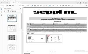 SEPPI M MULTIFORST PARTS MANUAL - PDF DOWNLOAD