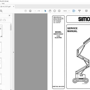 SIMON EAGLE 4124 ELECTRIC Service Manual - PDF DOWNLOAD