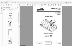 Samasz Głowica kosząca Lama 121 Katalog części - PDF DOWNLOAD