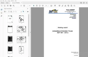 Samasz KOSIARKA DYSKOWA TYLNA KDT 180-1,80m Katalog części - PDF DOWNLOAD