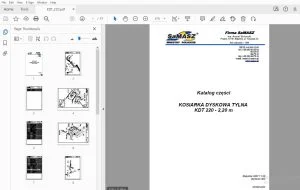 Samasz KOSIARKA DYSKOWA TYLNA KDT 220 - 2,20 m Katalog części - PDF DOWNLOAD