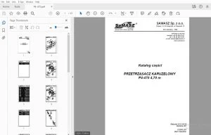 Samasz PRZETRZĄSACZ KARUZELOWY P4-470 4,70 m Katalog części - PDF DOWNLOAD
