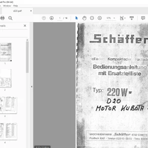 Schaffer Lader 200W Bedienungsanleitung mit Ersatzteilliste PDF