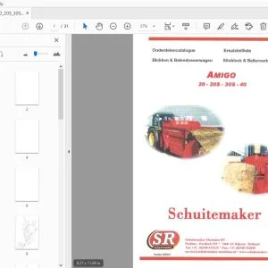 Schuitemaker Amigo 20-20S-30S-40 Siloblock & Ballenverteilerwagen Ersatzteilliste - PDF