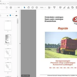 Schuitemaker Rapide 100 125 135 145 155 165 175 185 Parts Manual - PDF DOWNLOAD
