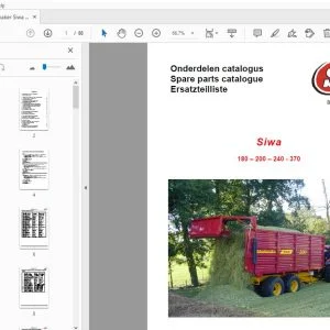 Schuitemaker Siwa 180-200-240-370 Parts Manual - PDF DOWNLOAD