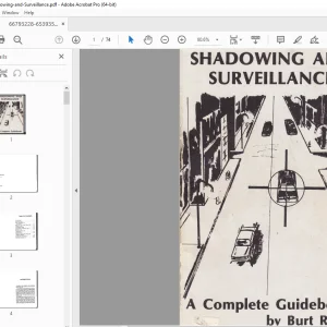 Shadowing & Surveillance Handbook Manual - PDF DOWNLOAD 