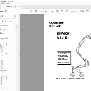 Simon CONSTRUCTOR AT45 Service Manual - PDF DOWNLOAD