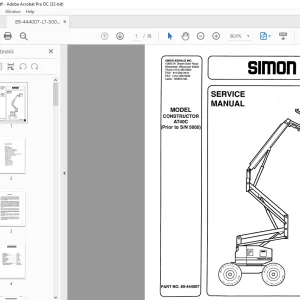 Simon CONSTRUCTORI AT40C Service Manual  - PDF DOWNLOAD