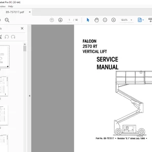 Simon FALCON 2570 RT VERTICAL LIFT Service Manual - PDF DOWNLOAD